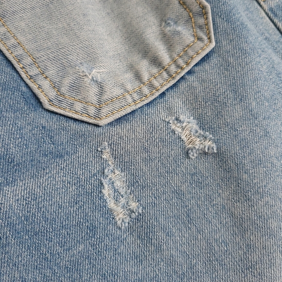 One Teaspoon x Free People Y2K Le Cats Blue Bone Low Rise Flare Denim Je… - Picture 8 of 16